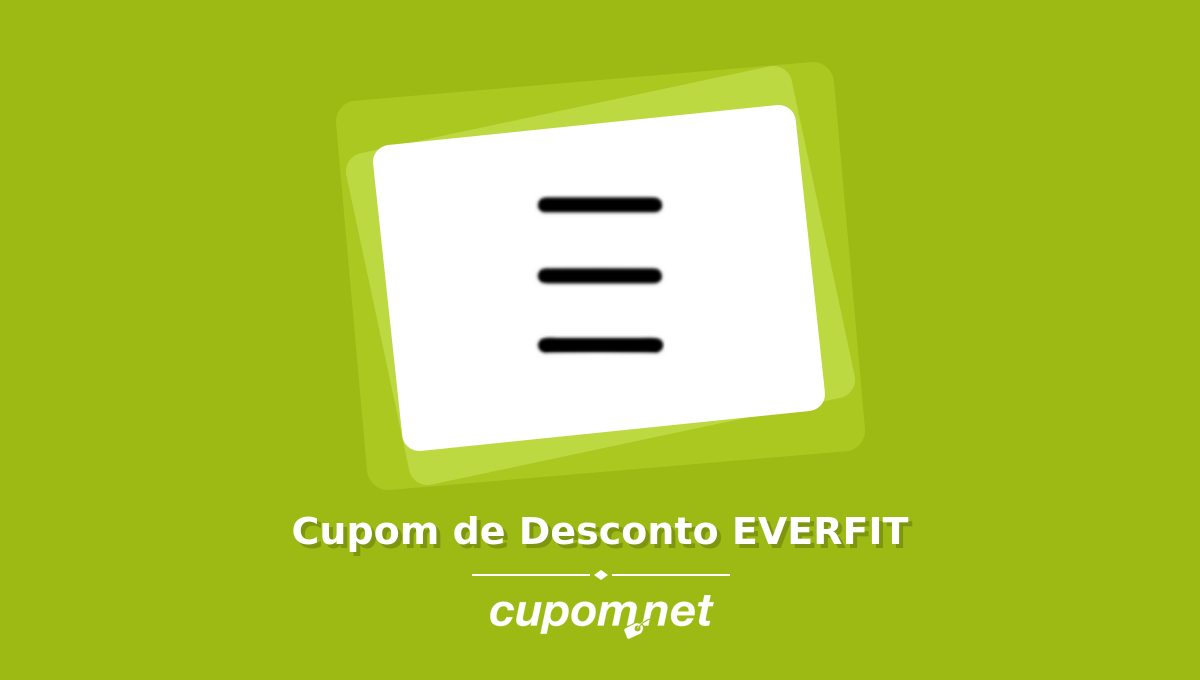 Cupom de Desconto EVERFIT