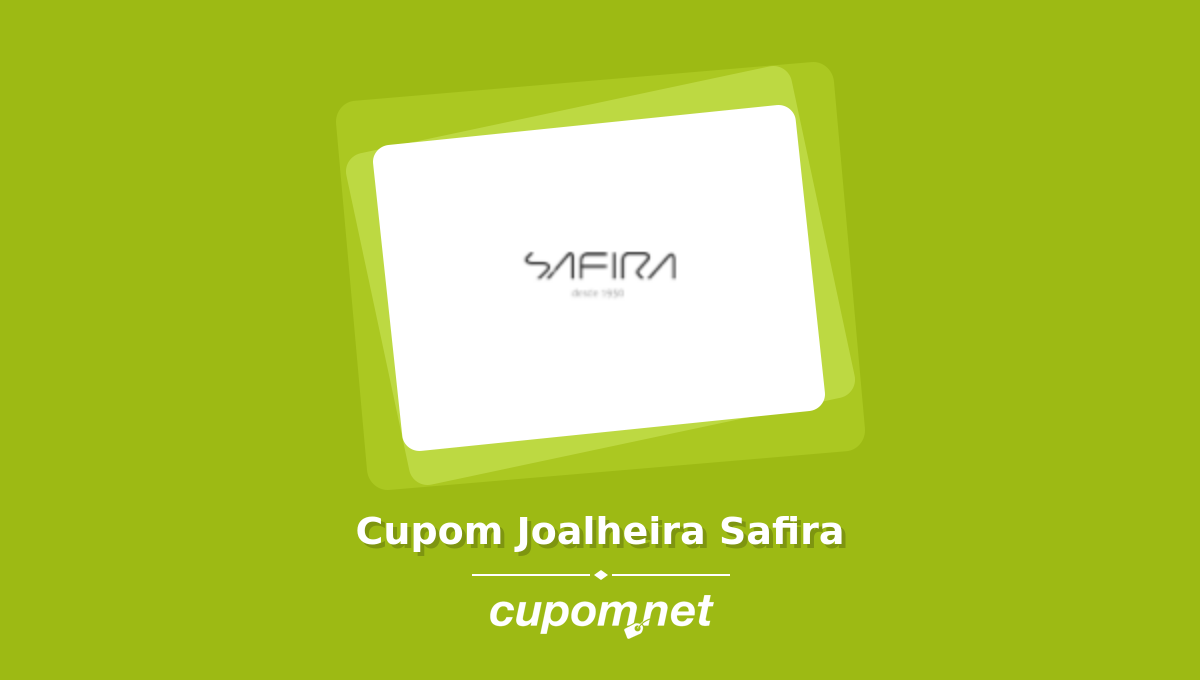 Cupom de Desconto Joalheira Safira