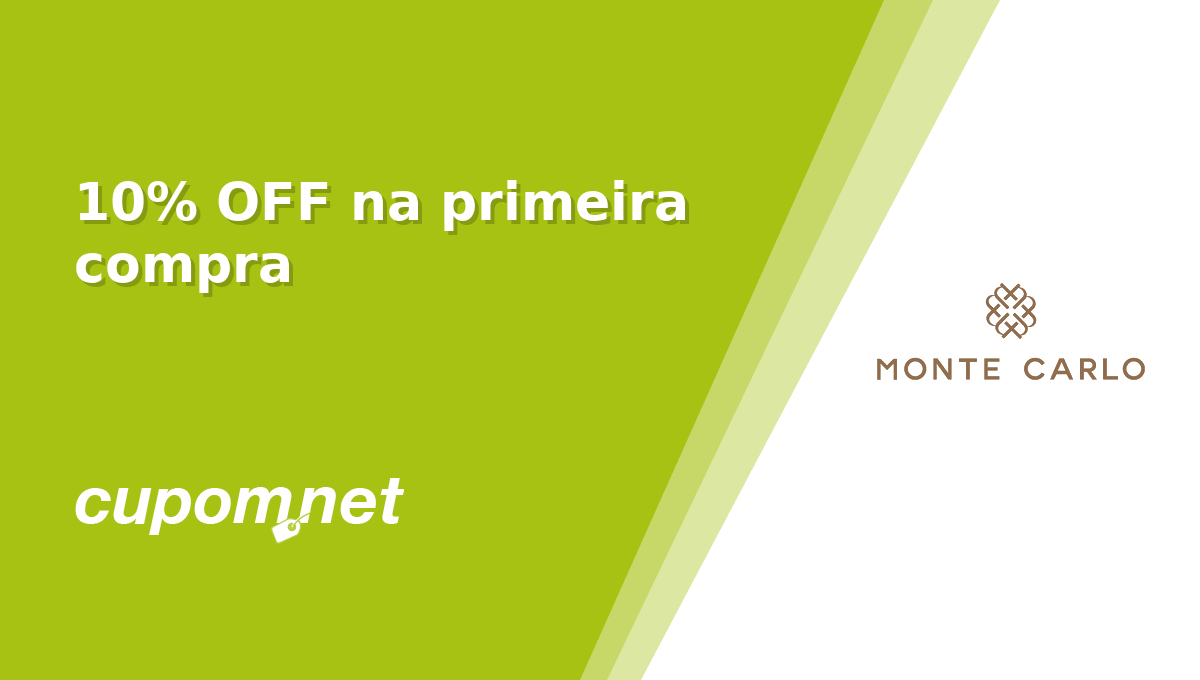 Cupom de Desconto Monte Carlo